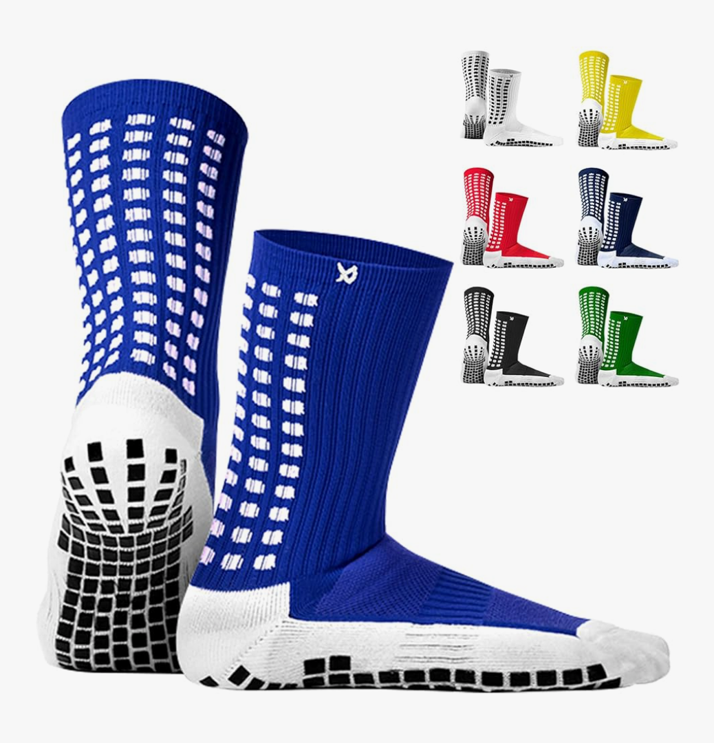 Lux Dual Grip Socks - Soccer Grip Socks for Men and Women. GripArray Performance & Comfort