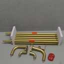 Gold Double Curtain Rods, USFOOK Blackout Wrap Around Curtain Rods for Windows 48 to 84 Inch, Curtain Rod 32 to 86 Inch