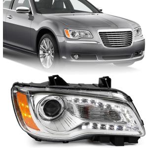 FIONE Halogen Headlights Compatible with Chrysler 300/300C 2011 2012 2013 2014 Halogen Type LED DRL Replacement Headlamp Right Passenger Side 68143002AA CH2503231 (RH) FIONE Halogen Headlights Compatible with Chrysler 300/300C 2011 2012 2013 2014 Halogen Type LED DRL Replacement Headlamp Right Passenger Side 68143002AA CH2503231 (RH)