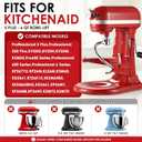 Stainless Steel Spiral Dough Hook for 6QT KitchenAid Bowl-Lift Stand Mixers – Dishwasher Safe Replacement Attachment