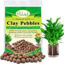 Halatool 4LB Leca Clay Pebbles for Plants 4mm-16mm Lightweight Clay Balls Hydro Balls for Aquarium Potted Plants Hydroponic Growing Gardening Orchids Drainage Decoration Aquaponics