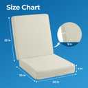 Ganondorf Extra Large Egg Crate Recliner Seat Cushion for Elderly Tufted Furry Booster Foam Cushion, Pressure Relief for Long Sitting Orthopedic Chair Cushion for Recliners Office Chairs, White