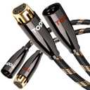 TODN Balanced XLR Interconnect Audio Cable Male to Female Stereo XLR Mic Cable for Audiophile, HiFi Sound (9.8ft/3m, A Pair)