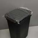 Dog Poop Trash Can Outside, 3.1 Gallon Dog Waste Trash Can with Trash Bag Dispenser, Outdoor Dog Poop Trash Can with Lid, Black Hanging Trash Can for Fence, Garbage, Outdoors, Counter Top