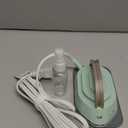 Newbealer Travel Iron with Global Voltage, 100-240V Mini Dry Iron for Clothes (No Steam), Max 300W, 60s Heat Up, 302 Non-Stick Ceramic Soleplate, 0.8lbs Ultra-Lightweight (Green)