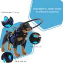 Pet Ring Harness, Adjustable Blind Dog Ring, Dog Vest Harnesses, Blind Dog Bumper to Protect Cats and Dogs with Blindness (M)
