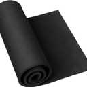 Doping Black Foam Sheets Roll, 10mm Thick Premium Cosplay EVA Foam Sheet, 13.9"x39" High Density 86kg/m3 Craft Foam for Costume, Crafts, DIY Projects (10mm Black)