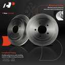 A-Premium 14mm Bolt Hols Rear Solid Disc Brake Rotors Compatible with Select Ford and Lincoln Models - Expedition 1999-2002, F-150 F150 2000-2004, Blackwood 2002, Navigator 1999-2002, 2-PC Set