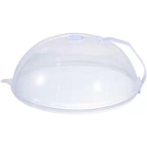 Microwave Splatter Cover for Food, Clear Microwave Splash Guard Cooker Lid with Handle Microwave Oven Splatter Cover Dish bowl Plate Serving Cover Plastic Splash Guard Lid (Mini Type)