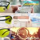 proSPORT Bifocal sunglass Safety Reader Z87 Wrap Around No Slip Grip +1.50 +2.00 +2.50 & higher, Yellow