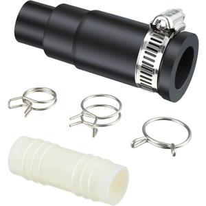Dreyoo Dishwasher Drain Hose Adapter Compatible with Insinkerator Garbage Disposals, Dishwasher Hose Connector Include 1 Inlet Connector, 1 Clamp and 3 Spring Clamps (1 Set)