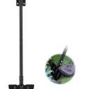 Half Moon Manual Lawn Edger - 36 Inch Long Handle- Heavy Duty Manual Edging Tool for Driveway, Sidewalk, Flower Bed, Landscaping Black