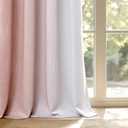 MIULEE Ombre 100% Blackout Curtains, Pink and Greyish White Full Room Darkening Thermal Insulated 84 Inches Long Drapes for Kids Bedroom/Living Room Grommet Window Treatments Modern 52Wx84L, Set of 2