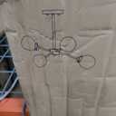 KSANA Gold Semi Flush Mount Ceiling Light, Gold Chandeliers for Dining Rooms, Kitchen, Living Room, D25.2 x H13