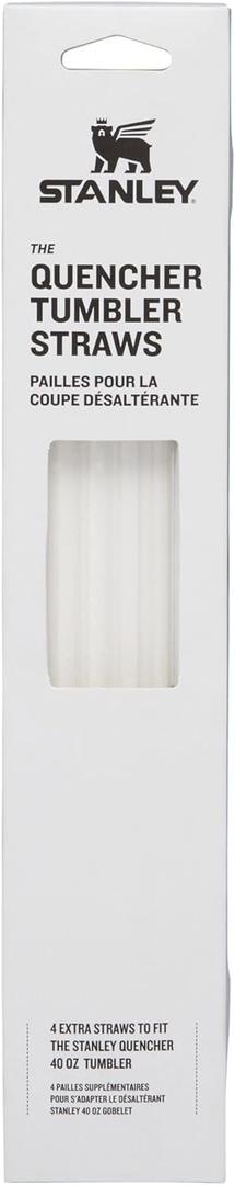 Stanley Quencher Tumbler Straws | Reusable Replacement Straws for Tumbler with Handle | Stainless Steel Drinking Cup Accessory | BPA-Free (Clear)