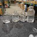 Glass Bud Vases Set of 4, 4 Sizes of Small Flower Vase for Party or Home Table Decorations