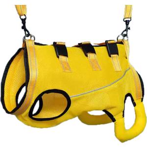 Dog Mobility Harness/Lifter, Full-Body Emergency Dogs Sling for Up and Down Stairs, Summer Washable Lightweight Breathable Pet Walking Assistive Strap(Yellow,M)
