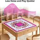 32.4x32.4 Inch Flamingo Mahjong Mat 3MM Noise Reduction