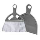 Mini Broom and Small Dustpan Brush - Hand Broom and Dustpan Set, Mini Dust pan and Brush Set, Small Dust pan for Cat Litter, Kitchen, Tables, Countertops, Cars, etc. 