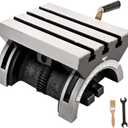 BestEquip Tilting Milling Table 10x7inch Tilting Angle Milling Machine 0-80Adjustable Swivel Angle Plate with 3 T-slots and an Adjustable Crank Handle Heavy Duty Tilting Milling Machine for Grinding