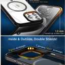 SUCGLES for iPhone 15 Pro Case with MagSafe [Ultra Strong Magnetic] [12FT Military Drop Protection] [Shockproof Bumper] Slim Thin Mag Safe Phone Cover 6.1" for Apple 15pro (Black)