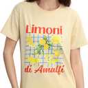 SweatyRocks Women's Letter Shirt Lemon Graphic Tees Short Sleeve Casual T Shirts (Yellow, M)