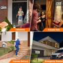 Brightever Solar Address Signs, House Number for Outside Waterproof, 3-Color LED Illuminated Address Plaques with Stake, Wall Mounted Solar Powered Light Up Address Numbers for Houses, 1-Pack (Black)