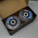 CRALY 4-1/2 Inch Flap Disc, 7/8 in Arbor, 40/60/80/120 Grit, T27 Premium Zirconia Sanding Disc for Angle Grinder, Quality Abrasive Grinding Wheel for Stainless Steel, Metal Sanding & Finishing, 20PC