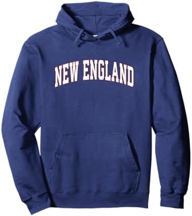 New England - Throwback Design Print - Classic Pullover Hoodie, 2XL