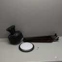 warmiplanet Ceiling Fans with Lights and Remote Control, 62 Inch, 6 Speeds Reversible DC Motor, 3 Color Dimmable Light, Timer, Noiseless, Black, 6 Blades