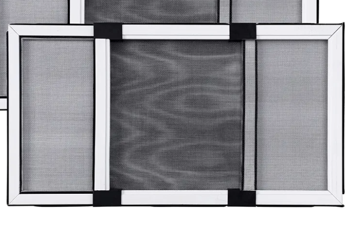 BAFLOTEX Adjustable Window Screens Expandable 2 Ways Expandable Window Screen 10" Height*14" Width-24" Width with White Frame for House Windows 1 Pack of Small Screens