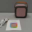 Karaoke Machine for Kids Adults, Portable Bluetooth Mini Karaoke Microphone Singing Speaker with 2 Mic and Light,Toys for All Smartphones, Birthday, Family,Home Party (Pink)