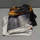 Cinbloo Black and Gold Abstract Curtains 42Wx63H Inch Rod Pocket Modern Ombre Golden Marble Minimalist Ink Texture Art Printed Neutral Aesthetic Living Room Bedroom Window Drapes Treatment 2 Panels