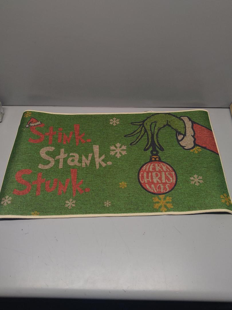 Merry Christmas Bath Mat Christmas Bathroom Rug for Kids Non-Slip Absorbent Washable Bedside Rug Bedroom Decor Entrance Door Mat for Shower Room and Bathtub