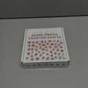 Mosaic Tiles for Crafts, 500g Irregular Tiny Mosaic Tile with Bamboo Coaster, Handmade 1.1LB Crystal Mosaics Pieces Stained Glass Bulk for DIY Art Projects Home Decoration (Green Series)