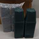 June Fox Small Seedling Pots 4 Inch, 100 Pcs Square Plant Pots Bulk, Plastic Nursery Pots with Drain Holes for Seedlings, Succulents, Cuttings (Green)