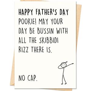 IDU Fathers Day Card, Funny Fathers Day Card Gifts Decorations for Dad