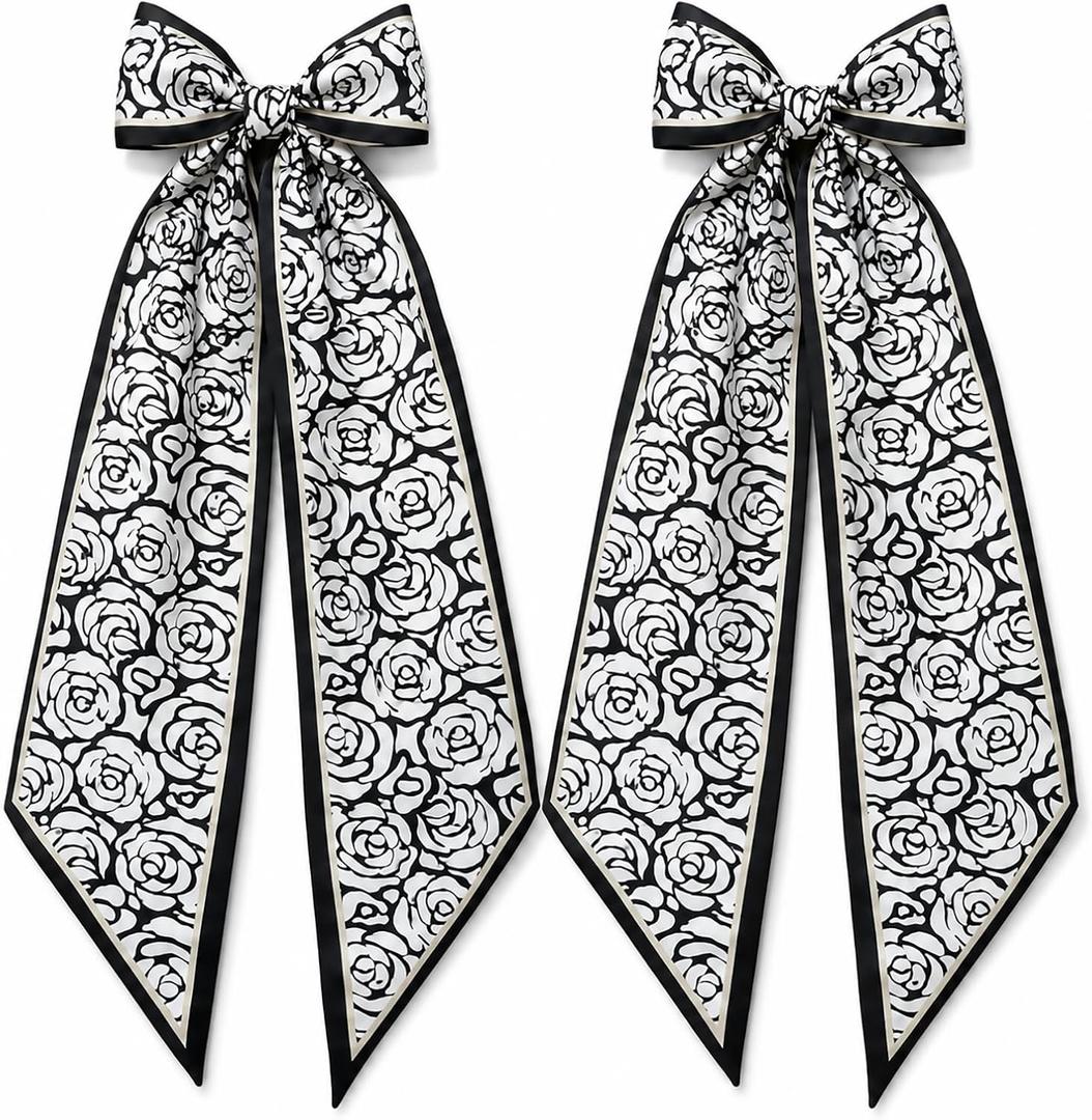 2 Pack Spring Fall Wreaths Sash for Front Door, Wreath Accessories, for Monogram Garland Ribbon, for Xmas Garland Decor Accessories Wedding Party Yard Indoor Outdoor Wall Cabinet Kitchen (H)