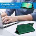 ZZXX for Samsung Galaxy A26 Wallet Case with [RFID Blocking] Card Slot Stand Strong Magnetic Leather Flip Fold Protective Phone Case for Samsung Galaxy A26 Case Wallet(Green-6.7 inch)