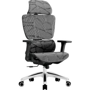 T1 Ergonomic Mesh Office Chair with Lumbar Support, High Back Computer Chair with 4D Headrest & 3D Armrests, Big and Tall Table Chairs Supports 440 lbs (Basic, Black)