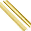 Ravinte 3 Pack Finger Pulls for Cabinets 320mm/12.5in Hole Center Tab Cabinet Handle Gold Finger Edge Pulls Concealed Handles for Kitchen Drawer Finger Cabinet Pulls 400mm/15.75in Length