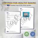 HONGBAKE Baking Sheet Pan Set of 3, Cookie Sheets for Oven, Nonstick Half/Quarter/Jelly Roll Pans with Diamond Texture Pattern, 0.8mm Thick Heavy Duty Cookie Tray, Champagne Gold