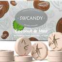 SWCANDY Shower Steamers Aromatherapy Birthday Gifts for Women Travel Essentials, 8 Pcs Coconut Mint, Bath Bombs Shower Bombs with Natural Essential Oils, Relaxation Home SPA