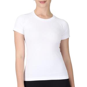 MathCat Workout Shirts for Women,Yoga Short Sleeve Workout Tops,Breathable Athletic Gym Shirt (Medium, White)