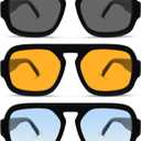 YDAOWKN Retro Square Aviator Sunglasses for Women Men Trendy Flat Top Sun Glasses UV Protection Vintage Shades