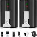 Replacement Ring Battery 2 Pack, 6040mAh model v4 Rechargeable Battery for Wireless Ring Doorbell 2/3/4 Plus, Stick Up Cam & Spotlight Cam (2nd & 3rd Gen)/Peephole Cam, 3.65V for Indoor/Outdoor Use