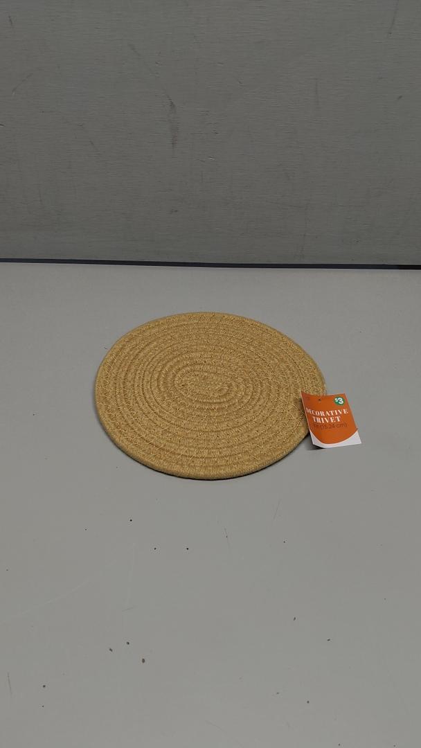 Coasters/Hot Pads to Protect Desktop & Countertop - Brown