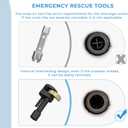 Tub drain removal tool, Remove the Damaged, Corroded Or Rusted Drainage Extractor, Applicable to 3/8-inch Ratchet Wrench (Gold)
