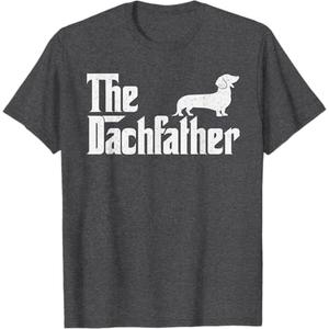 The Dachshund Funny Wiener Dog Gifts For Men Fathers Day T-Shirt, XL