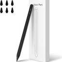 Stylus Pen for iPad, Quick Charge Active Pencil - Compatible with iPad Pro, iPad Air, iPad mini (7 Nibs) (Black)